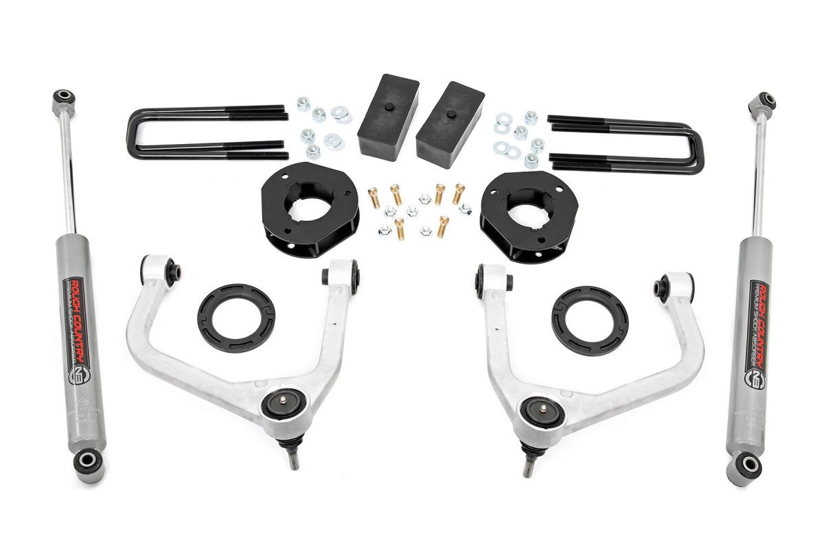 GMC Sierra 1500 Suspension Lift Kit - Rough Country - 3.5 Inch - '19-'24